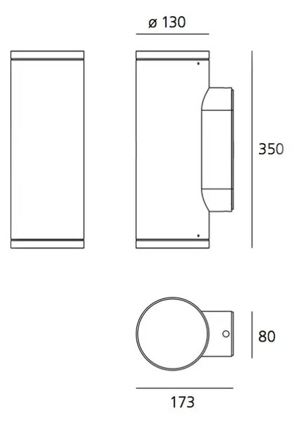 CALUMET 13 NADGRADNI ZIDNI REFLEKTOR ANTRACIT 7,5W 3000K 653lm AR41941NW10