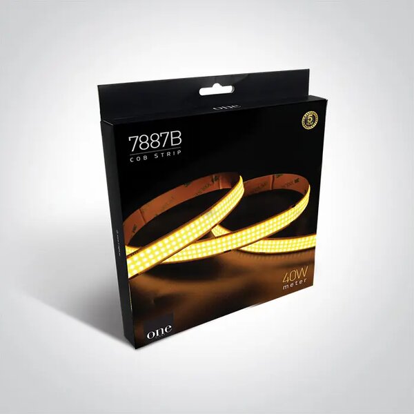 COB FLEKSIBILNA LED TRAKA 24V WW 5m 40W/m IP20 3000K DM7887B/W