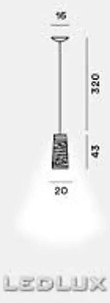 FOSCARINI TRESS MINI VISILICA CRNA FN182037_20