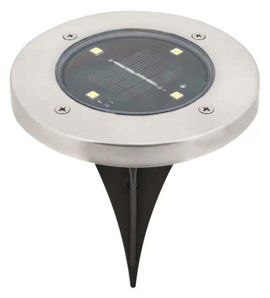 DANNET SOLARNA SVJETILJKA LED 0,24/SATENASTI KROM/IP44/20lm RA7975