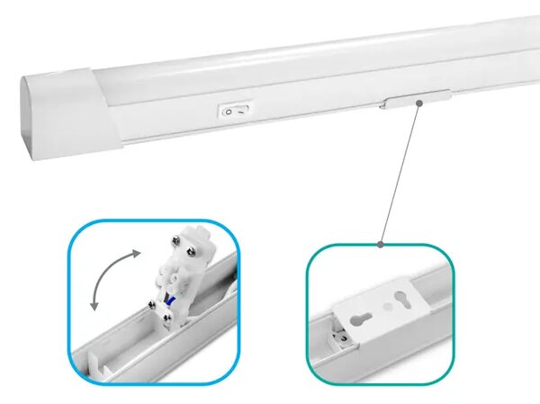 406-224 LED SVJETILJKA SA PREKIDAČEM 20W/2400lm/4000K/IP20 3856024406406