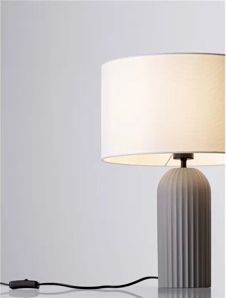 AMMOS STOLNA LAMPA E27/12W/SIVA I BIJELA NL9540244