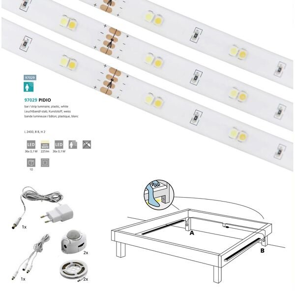 LED TRAKA SET/ SA SENZOROM 36X0,1W, PIDIO 97029