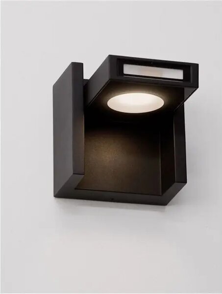 KIOO ZIDNA SVJETILJKA LED 10W 775Lm IP65 3000K CRNA/DRVO NL9136427
