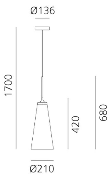 LOOK AT ME 21 VISILICA CRNA 20W 3000K 478lm AR1450010A