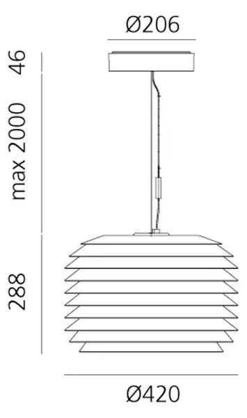Slicing LED VISILICA 420 ALUMINIJ 28W 3000K 1600lm AR250410