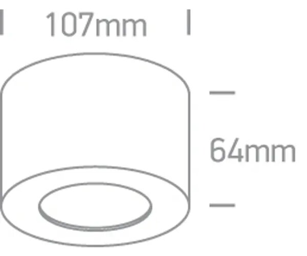 STROPNA SVJETILJKA BIJELA 8W CCT 230V DARK LIGHT DM12108FD/W/V