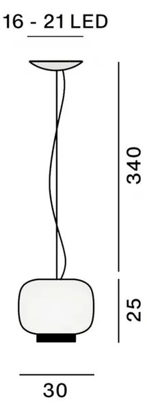 FOSCARINI CHOUCHIN REVERSE 3 VISILICA BIJELA/SIVA FN210073E_02