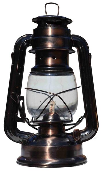 Petrolejska lampa 24 cm bakar