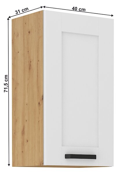 Zondo.hr Gornji ormarić Lesana 2 (bijela + hrast artisan) 40 G-72 1F . 1063958