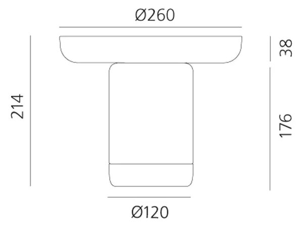 BONTA STOLNA LAMPA CRVENA AR0150140A