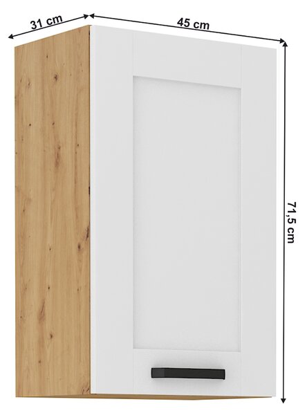 Zondo.hr Gornji ormarić Lesana 2 (bijela + hrast artisan) 45 G-72 1F . 1063957