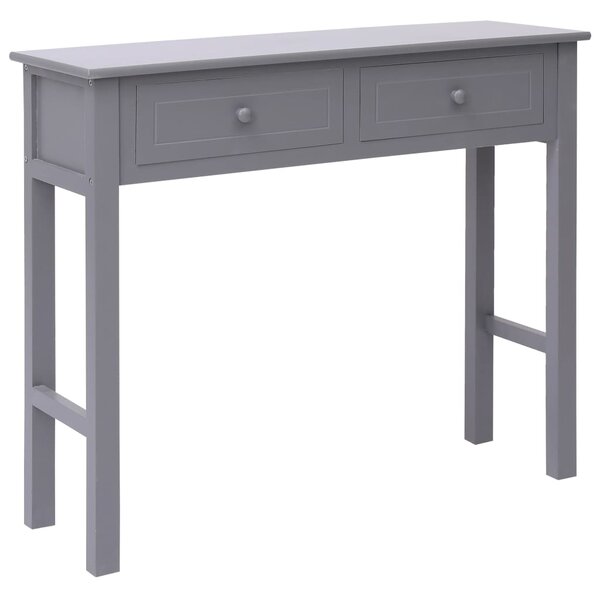 VidaXL Konzolni stol sivi 90 x 30 x 77 cm drveni