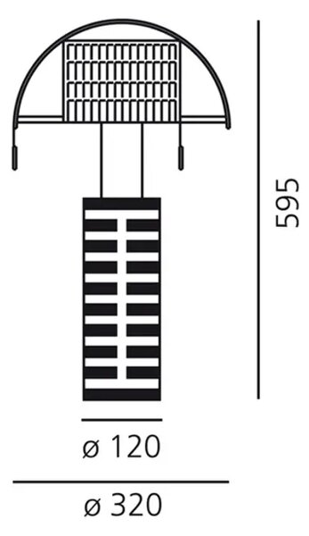 SHOGUN STOLNA LAMPA E27 12W A000300 AR000300