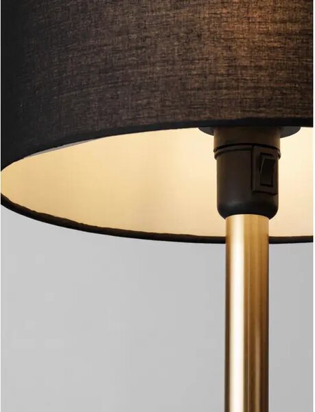 SIBNIA STOLNA LAMPA E27/12W/CRNA & GOLD NL9695330
