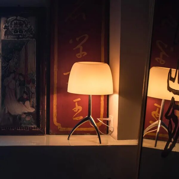 LUMIERE PICCOLA E14 CROMO STOLNA LAMPA NERO/BIANCO FOSCARINI FN026021EC_11