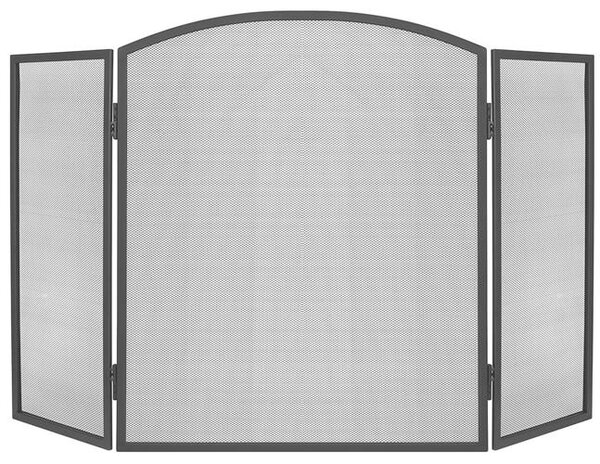 Zaštitna pregrada za kamin 118 x 76 cm - crna