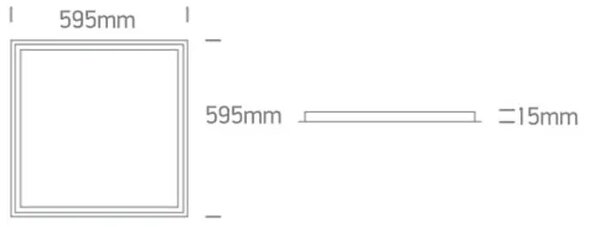 36W CCT 60x60 UGRADBENI OKVIRNI LED PANEL ZA KNAUF IP20 230V DM50140F/V