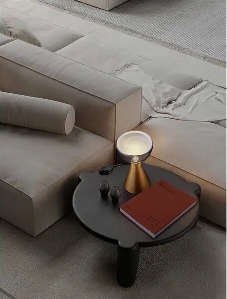 VOI STOLNA LAMPA LED /3000K/8W/227Lm/ZLATNA& SMOKY NL9236312