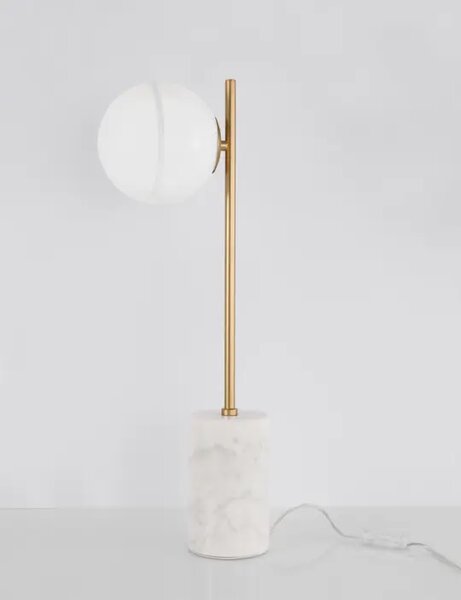 CANTONA STOLNA LAMPA G9 /IP20/MESING ZLATNA & BIJELA NL9960618