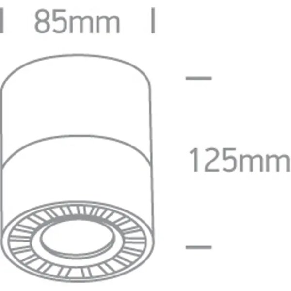 LED STROPNI REFLEKTOR 12W/230V/3000K BIJELA DM12112LA/W/W#