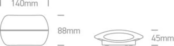 ZIDNA SVJETILJKA LED/2×3W/3000K/2x210lm/230V/IP54 ANTRACIT DM67378/AN/W#