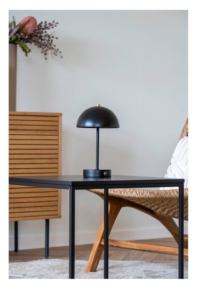 Sjajno crna LED stolna lampa (visina 25 cm) Holt – House Nordic