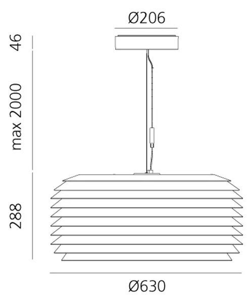 Slicing LED VISILICA 630 ALUMINIJ 28W 3000K 2149lm AR250510
