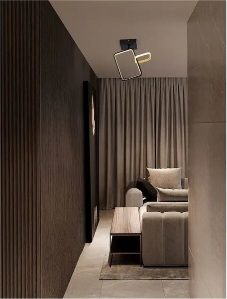 IMAR PLAFONJERA LED/3200K/30W/1261Lm/CRNA & ZLATNA NL9001106