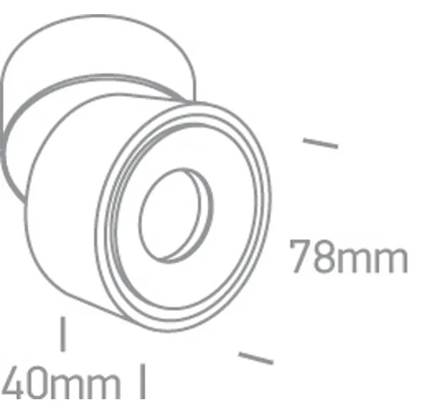 STROPNI LED REFLEKTOR COB 8W CCT IP20 BIJELA DM12108LA/W/V