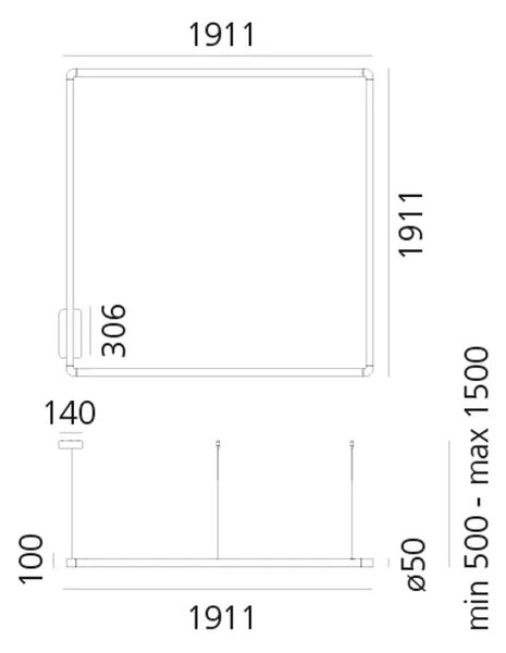 ALPHABET OF LIGHT 180 VISILICA LED 3000K BIJELA AR1430020A