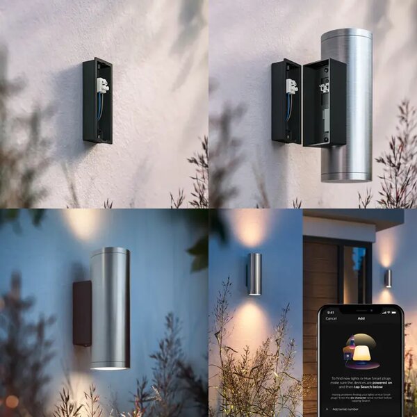 Appear PHILIPS HUE WACA EU ZIDNA SVJETILJKA INOX 2x8 8718696176207