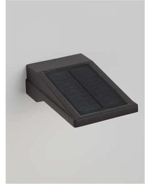 TEK VANJSKA SOLARNA ZIDNA SVJETILJKA LED 1W 105Lm IP54 3000K CRNA + SENZOR NL9136460