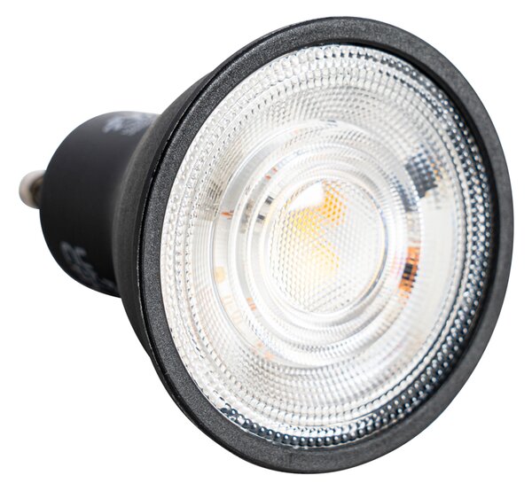 Set od 5 GU10 prigušivih LED žarulja crnih 6W 500lm 2700K