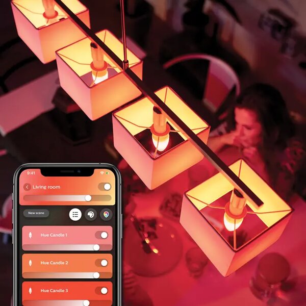 Philips Hue WHITE & COLOR AMBIANCE LED ŽARULJA 1×E14/5.3W/2000-6500K+RGB/470lm 8719514356610