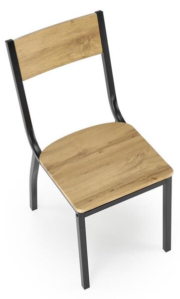 Blagovaonski set Miltony (natural + crna) (za 4 osobe)