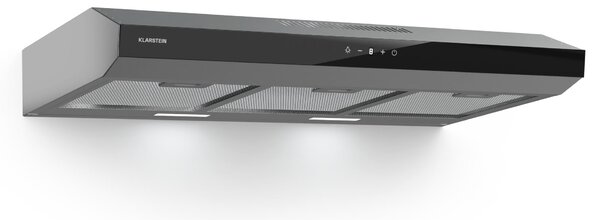 Klarstein Contempo Neo, napa, ispod ormarića, recirkulacija, 192 m³/h, SenseControl, integrirana kontrola na dodir, nehrđajući čelik / akrilno staklo