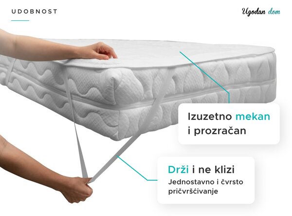 Vodootporan štitnik madraca PROŠIVEN za krevetic 70 x 140 cm