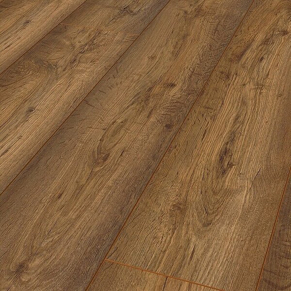 LOGOCLIC Vinto Laminat Bergamo (hrast Bergamo, Rustikalni pod, 1.288 x 195 x 8 mm) + BAUHAUS jamstvo 20 godina