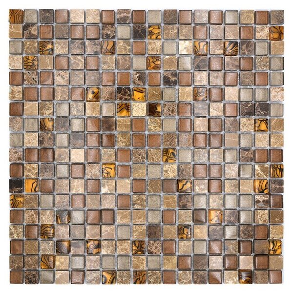 Mozaik pločica Quadrat Crystal Mix XCM M790 (30,5 x 32,2 cm, Bež boje, Sjaj)