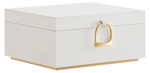 Dvoslojna kutija za nakit s uklonjivom ladicom, 20,5x24x11 cm, boja slonovače