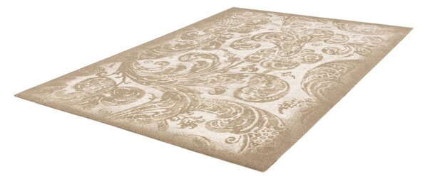 Bež vuneni tepih 133x190 cm Damask – Agnella