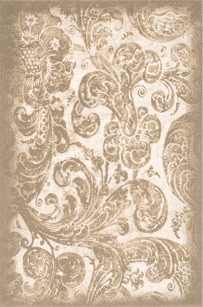 Bež vuneni tepih 133x190 cm Damask – Agnella