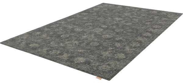 Sivi vuneni tepih 200x300 cm Calisia Vintage Flora – Agnella