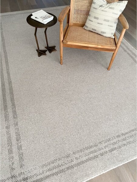 Krem vuneni tepih 160x240 cm Calisia M Grid Rim – Agnella