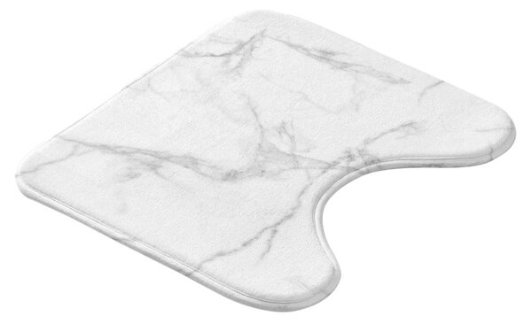 Bijela/siva kupaonska prostirka za WC 45x45 cm Marbre – douceur d'intérieur