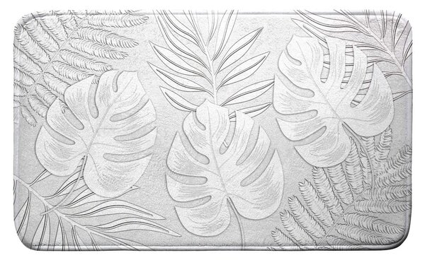 Svijetlo siva kupaonska prostirka 45x75 cm Amber – douceur d'intérieur