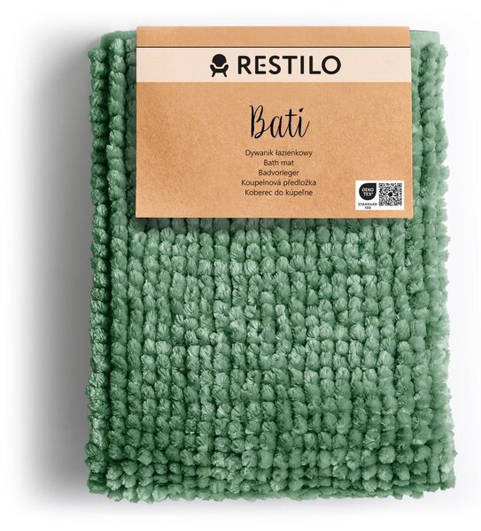Zelena kupaonska prostirka 50x70 cm Bati – Restilo