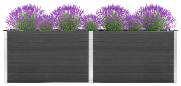 VidaXL Vrtna posuda za sadnju 300 x 100 x 91 cm WPC siva