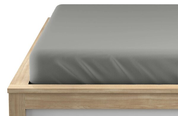 Jersey plahta siva 90 x 200 cm